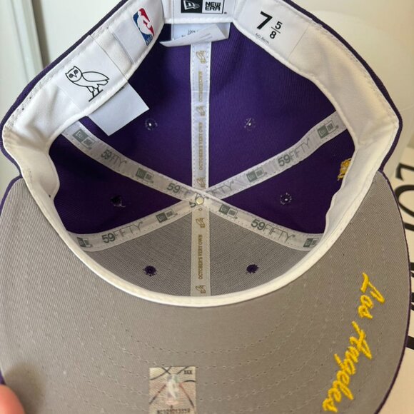 OVO x Los Angeles Lakers 59FIFTY Fitted Hat – OCTOBER'S VERY OWN OVO DRAKE - Picture 7 of 7